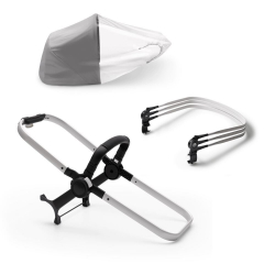 Σετ επέκτασης βάσης καροτσιού Bugaboo Donkey3 Duo Extension Set Base Aluminum
