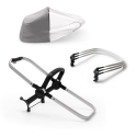 Σετ επέκτασης βάσης καροτσιού Bugaboo Donkey3 Duo Extension Set Base Aluminum