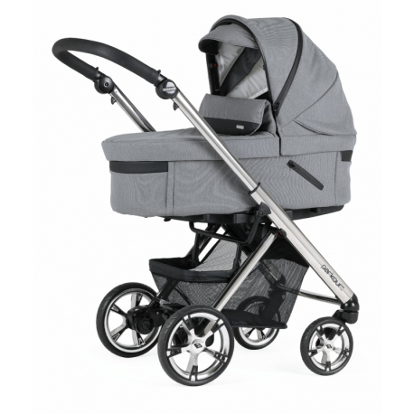 Καρότσι και port-bebe BEBECAR® Pram Parkour Cross Anodized – Black / Ash Grey