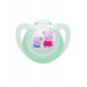 Πιπίλες Nuk® Star Peppa Pig μέγεθος 2 (6-18M) με θήκη, σετ των 2