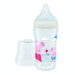 Μπιμπερό Nuk® Perfect Match M με δείκτη ελέγχου θερμοκρασίας Peppa Pig 260ml 3m+