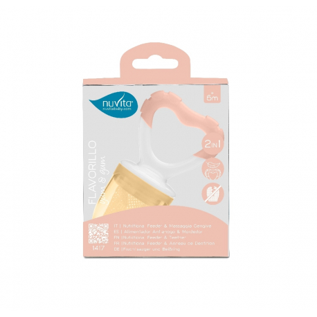Τροφοδότης οδοντοφυΐας Nuvita Flavorillo Yum &amp; Gum English Rose