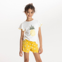 Okaidi Pyjama short motif ananas jaune Fille