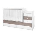 Πολυμορφικό κρεβάτι Lorelli® Multi White/Caffe