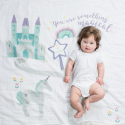 Κουβέρτα φωτογράφισης και κάρτες Milestones Lulujo baby Something Magical