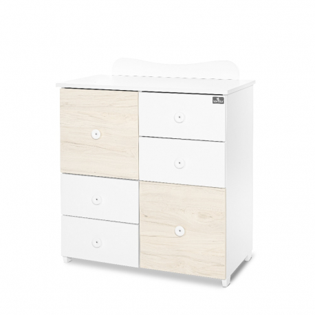 Συρταριέρα-αλλαξιέρα Lorelli® Cupboard White - Light Oak