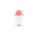 Παιδικό ποτήρι με καλαμάκι Munchkin Tip & Sip Tall 296ml Ροζ