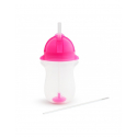 Ποτήρι με καλαμάκι Munchkin Click Lock™ Tip & Sip 296ml Pink