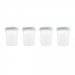 Δοχεία φαγητού Miniland Hermisized Mint 250ml, σετ των 4