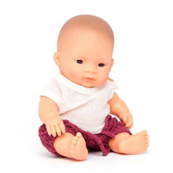 Kούκλα με ρούχα Miniland Asian Girl