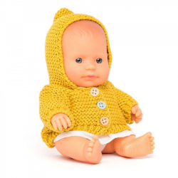 Kούκλα με ρούχα Miniland Caucasian Girl