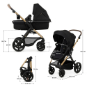Σύστημα μεταφοράς 3 σε 1 Kinderkraft Moov 2 Pure Black
