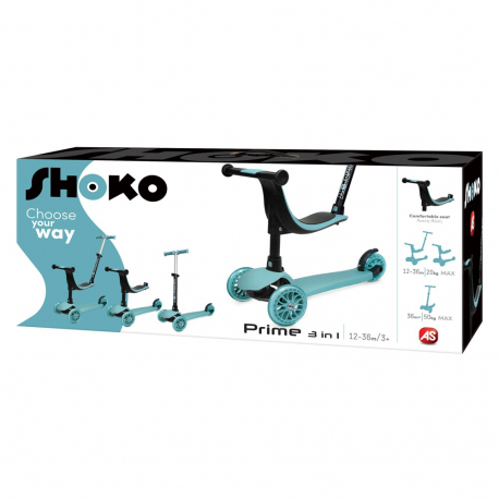 Πολυμορφικό πατίνι AS Shoko Premium 3in1 Γαλάζιο
