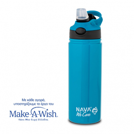 Θερμός - παγούρι ανοξείδωτο Nava® We Care Πετρόλ 500ml