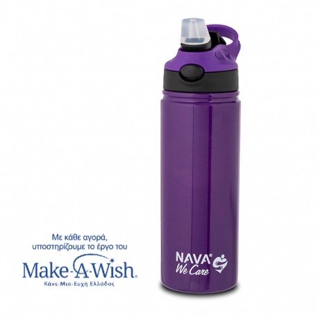 Θερμός - παγούρι ανοξείδωτο Nava® We Care Μοβ 500ml