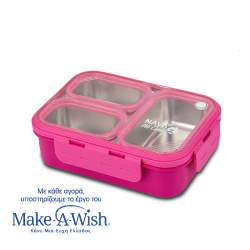 Δοχείο φαγητού ανοξείδωτο Bento Nava® We Care Magenta 800ml