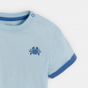 Obaibi T-shirt από μακό μπλε για μωρά αγοράκια