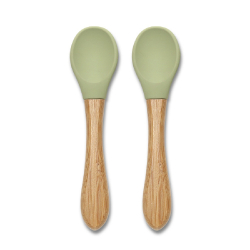 Σετ 2 κουτάλια από σιλικόνη και bamboo Fresh Green