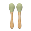Σετ 2 κουτάλια από σιλικόνη και bamboo Fresh Green