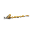 Κλιπ πιπίλας από σιλικόνη Lorelli Natural Yellow