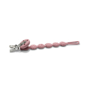 Κλιπ πιπίλας από σιλικόνη Lorelli Natural Deep Pink