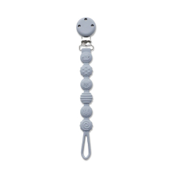 Κλιπ πιπίλας από σιλικόνη Lorelli Natural Grey