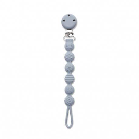 Κλιπ πιπίλας από σιλικόνη Lorelli Natural Grey