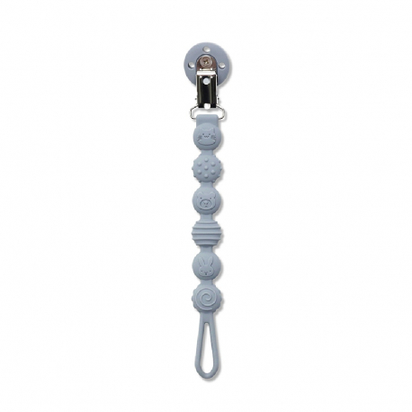 Κλιπ πιπίλας από σιλικόνη Lorelli Natural Grey