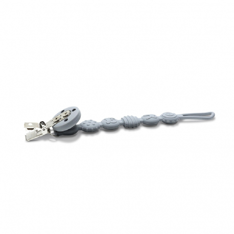 Κλιπ πιπίλας από σιλικόνη Lorelli Natural Grey