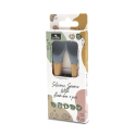Σετ 2 κουτάλια από σιλικόνη και bamboo Natural Grey