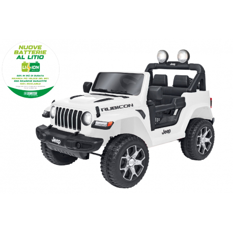 Ηλεκτροκίνητο τζιπ e-Spidko Wrangler 12V Λευκό