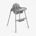 Καρέκλα φαγητού 2 σε 1 Kikka Boo Jammy Grey