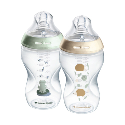 Μπιμπερό Tommee Tippee Natural Start™ Pond μέτριας ροής 340 ml 3M+, σετ των 2
