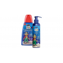 Adelco kids Τζελ χτενίσματος 200 ml + Δώρο σαμπουάν - ντους 300 ml