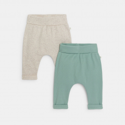 Obaibi Παντελόνι  μαλακό για νεογέννητα  unisex (σετ των 2)