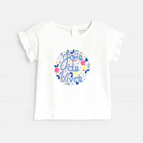 Obaibi T-shirt κεντημένο, βαμβακερό με ιδιαίτερο σχέδιο για μωρά κοριτσάκια