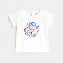 Obaibi T-shirt κεντημένο, βαμβακερό με ιδιαίτερο σχέδιο για μωρά κοριτσάκια