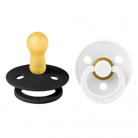Πιπίλες Bibs® Colour Black/White Στρογγυλή No2, σετ των 2