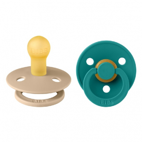 Πιπίλες Bibs® Colour Scuba/Taupe Στρογγυλή No1, σετ των 2
