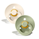 Πιπίλες Bibs® Colour Ivory/Sage Στρογγυλή No3, σετ των 2