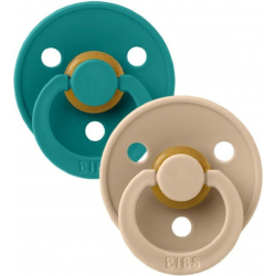 Πιπίλες Bibs® Colour Scuba/Taupe Στρογγυλή No2, σετ των 2