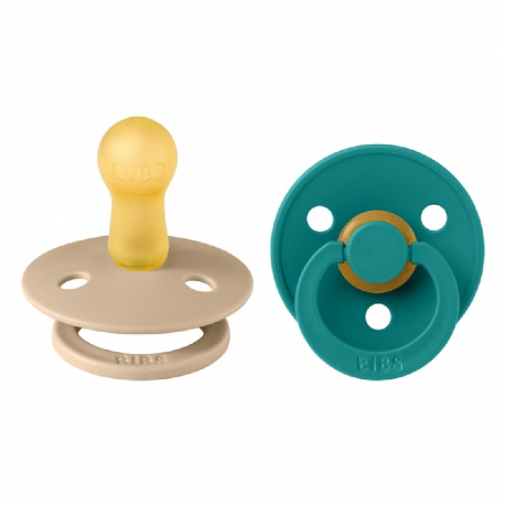 Πιπίλες Bibs® Colour Scuba/Taupe Στρογγυλή No2, σετ των 2