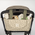 Τσάντα οργάνωσης καροτσιού Walking Mum® Poppy Olive Hearts