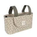 Τσάντα οργάνωσης καροτσιού Walking Mum® Poppy Olive Hearts