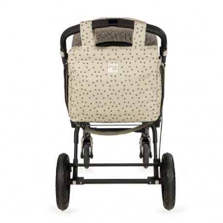 Τσάντα - αλλαξιέρα Walking Mum® Poppy Olive Hearts