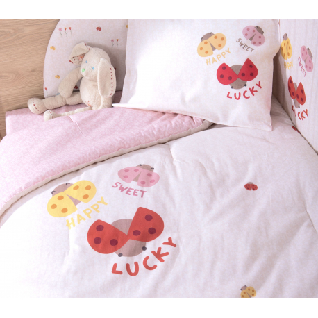 Βρεφικό κουβερλί κούνιας Nef-Nef Homeware Lady Bug 110 x 140 cm