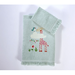 Παιδικές πετσέτες 2τμχ Nef-Nef Homeware Sky is a Zoo