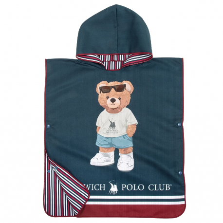 Πόντσο θαλάσσης Greenwich Polo Club® Junior Micro Prints 4042