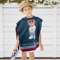 Πόντσο θαλάσσης Greenwich Polo Club® Junior Micro Prints 4042