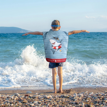 Πόντσο θαλάσσης Greenwich Polo Club® Junior Micro Prints 4044